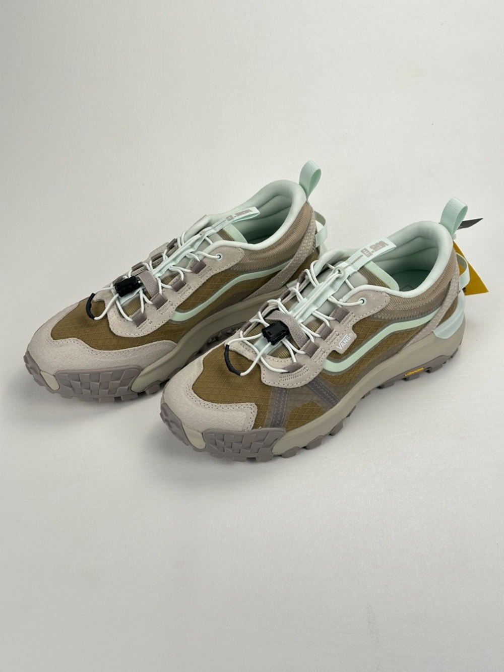 Vans MTE Crosspath XC Peyote Beige / Mint Green Vibram XS Trek Evo Trail Shoes